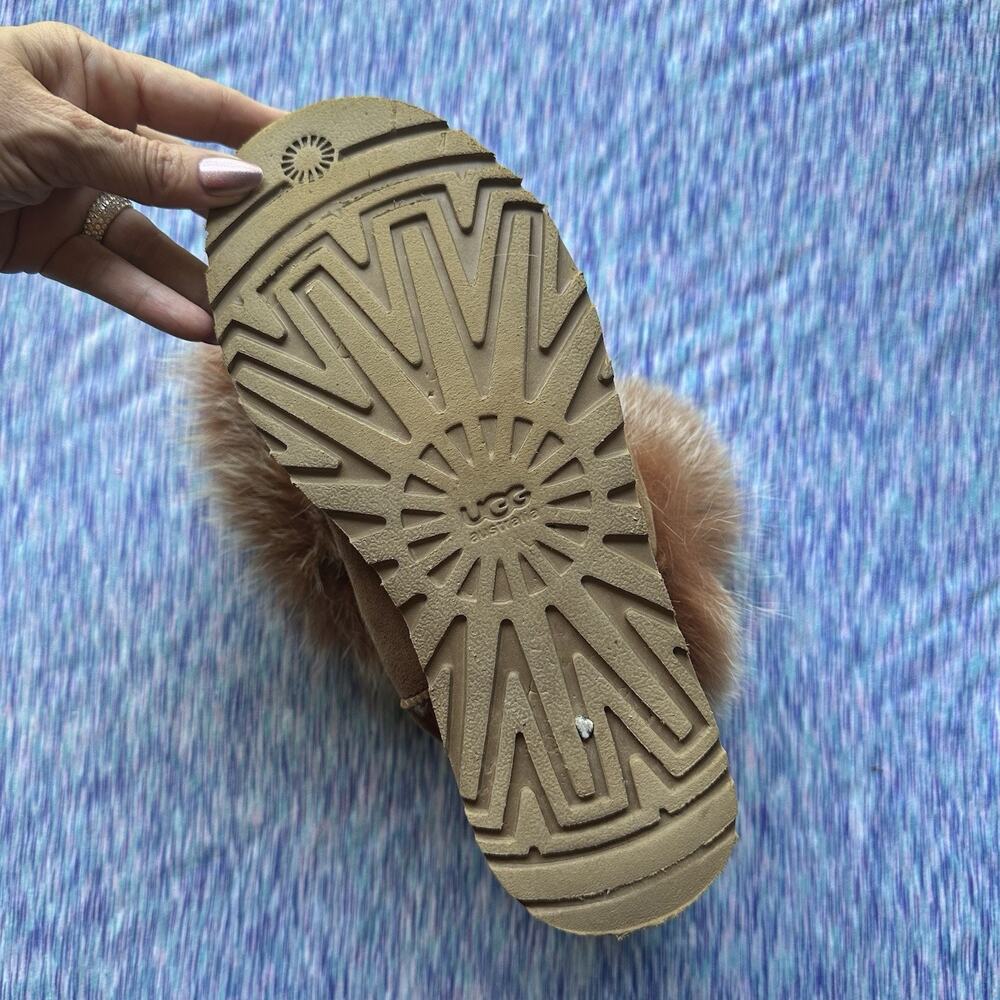 UGG Australia Nordic Angel Boot Fur Chestnut ONE LEFT BOOT APUTEE REPLACEMENT - Picture 9 of 13